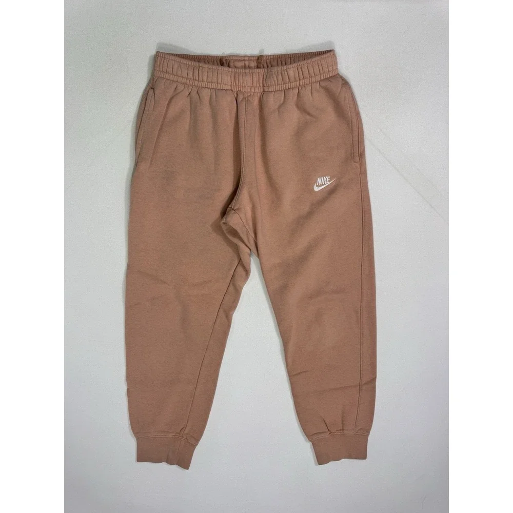 Nike Sportswear Club Fleece Joggers Salmon Pink Mens Small BV2671-824 Sweatpants